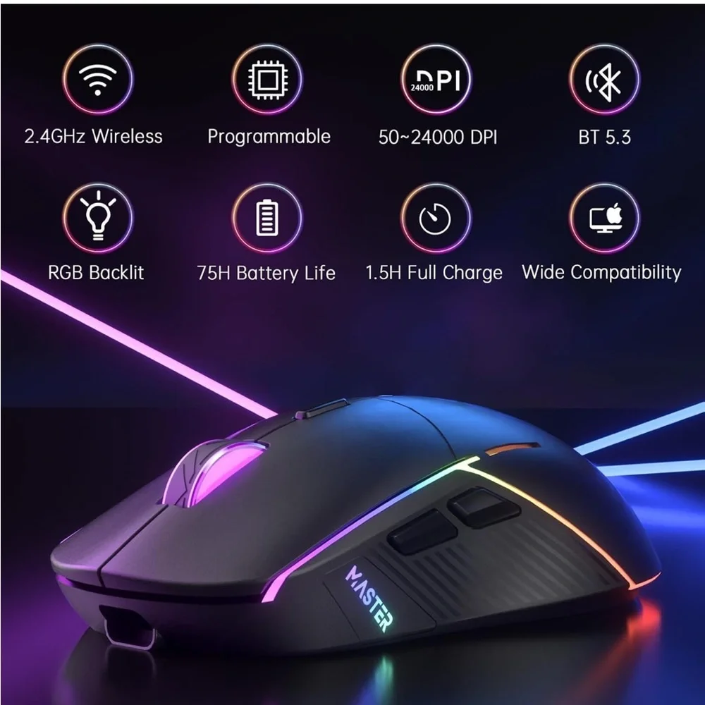 Wireless gaming mouse